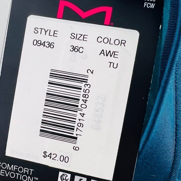 Maidenform Extra Coverage T Shirt Bra 09436 Size 36C Sexy Soft Cushioned Wire - Picture 3 of 5